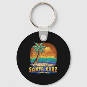 Santa Cruz California Vintage Distressed Souvenir  Keychain