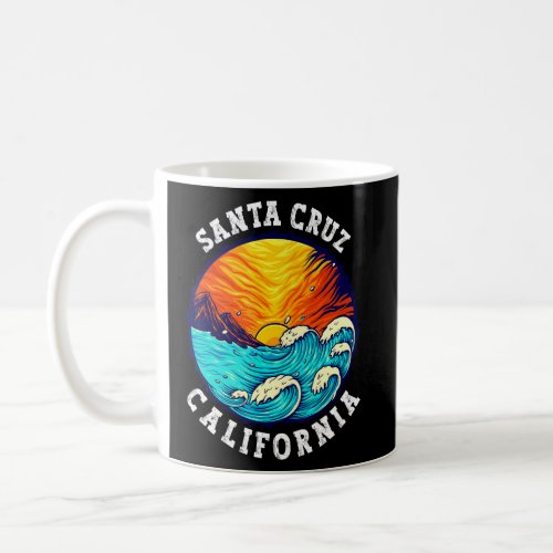 Santa Cruz California Vintage Retro 70s 80s  Coffee Mug
