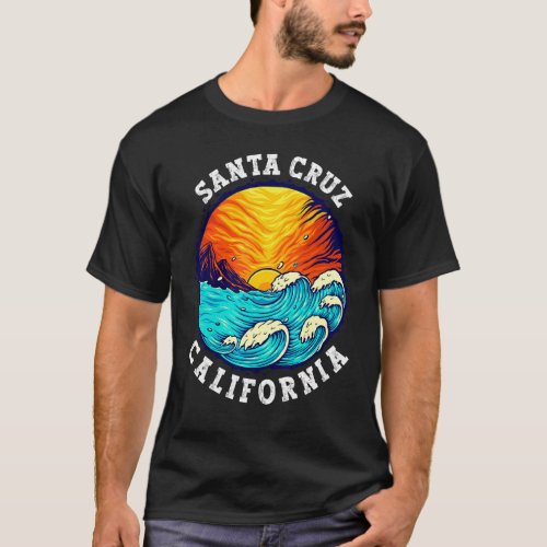 Santa Cruz California Vintage Retro 70s 80s T_Shirt