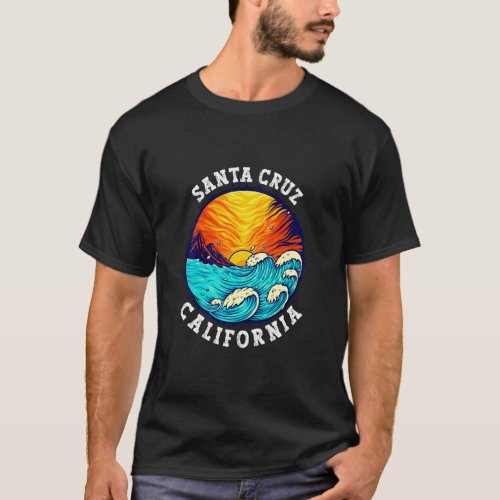 Santa Cruz California Vintage Retro 70s 80s  T_Shirt