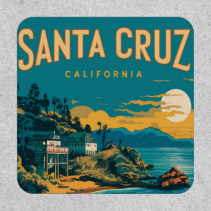 Santa Cruz California Watercolor Travel Patch