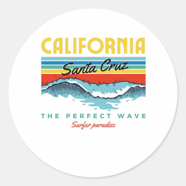 Santa Cruz Classic Round Sticker (Front)