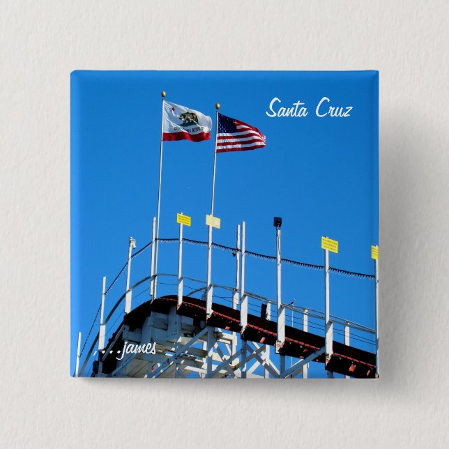 Santa Cruz Coaster Button (Front)