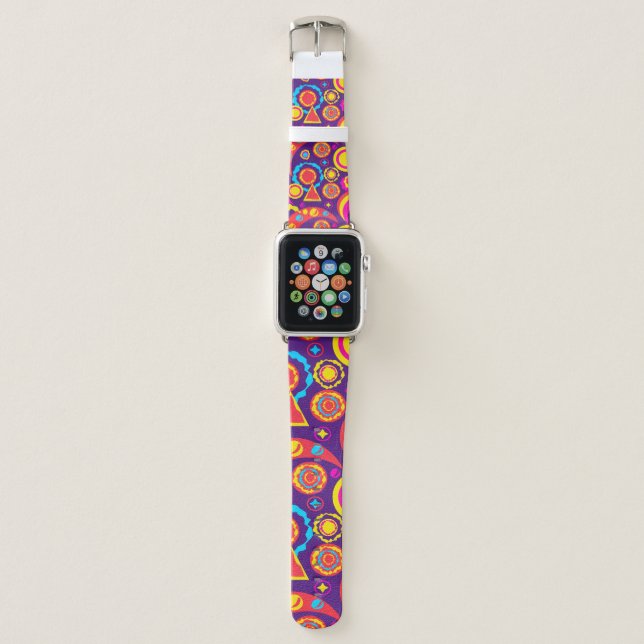 Santa Cruz Colorful Apple Watch Band (Front)