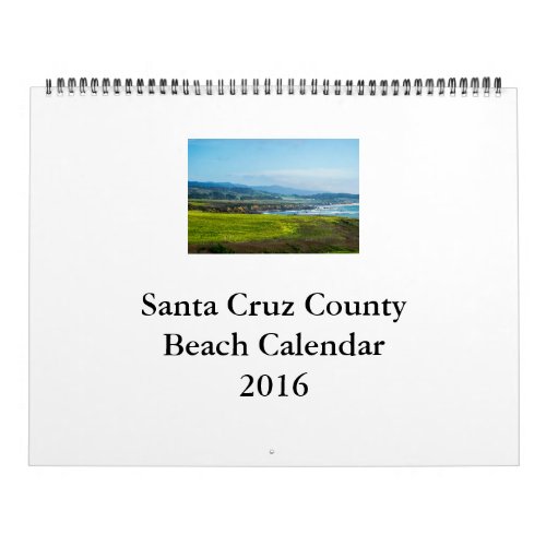 Santa Cruz County Beach Calendar 2016