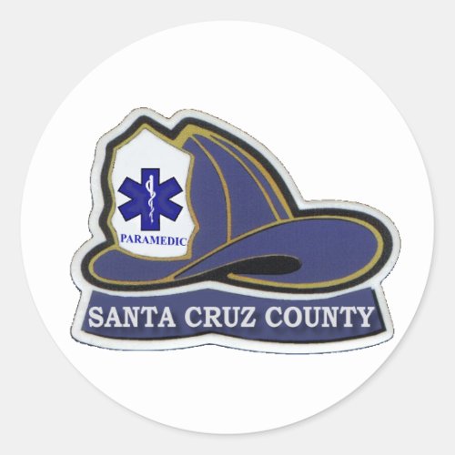 Santa Cruz County Paramedic Helmet Sticker