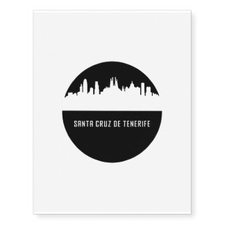 Santa Cruz de Tenerife | cities of Spain Temporary Tattoos