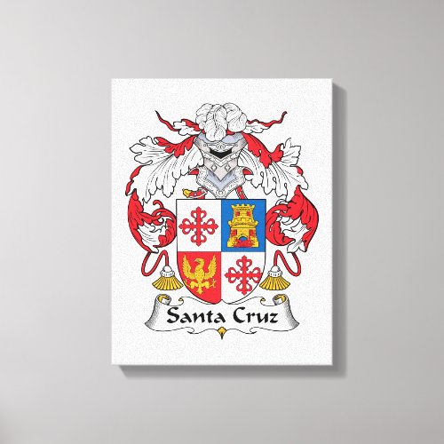 Santa Cruz Family Crest Canvas Print
