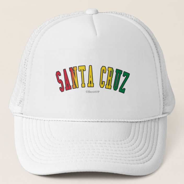 Santa Cruz in Bolivia National Flag Colors Trucker Hat