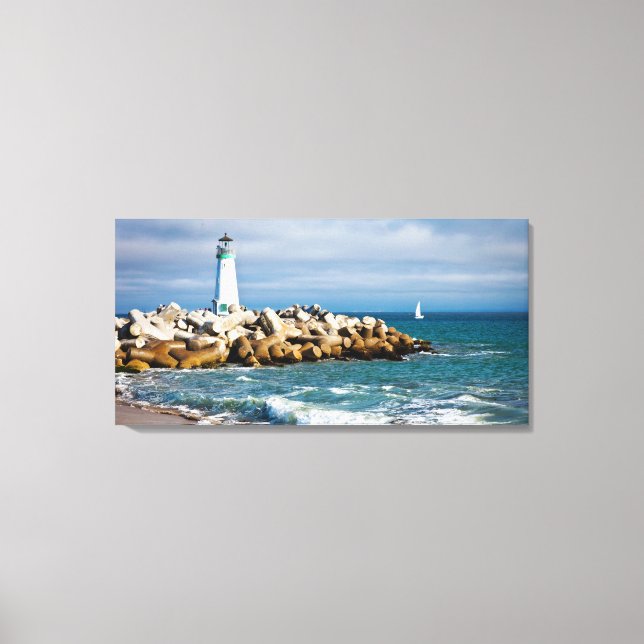 Santa Cruz Lighthouse Canvas Print (Front)