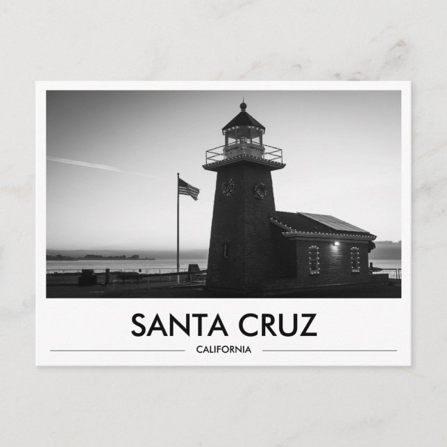Santa Cruz Lighthouse UCSC Gift Idea Going Away Postcard (Front)