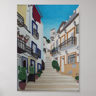 Santa Cruz neighborhood in Alicante Poster