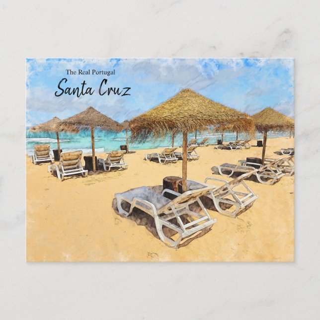 Santa Cruz Palapa's Portugal  Postcard (Front)