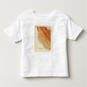 Santa Cruz quadrangle showing intensity, faults Toddler T-shirt