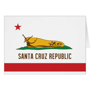 Santa Cruz Republic Banana Slug Flag Cards