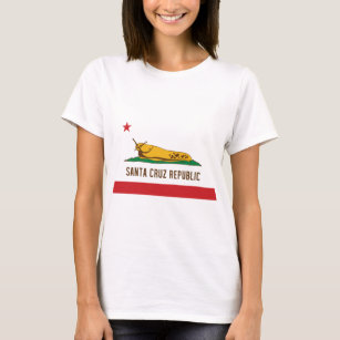 Santa Cruz Republic Banana Slug Flag T-Shirt