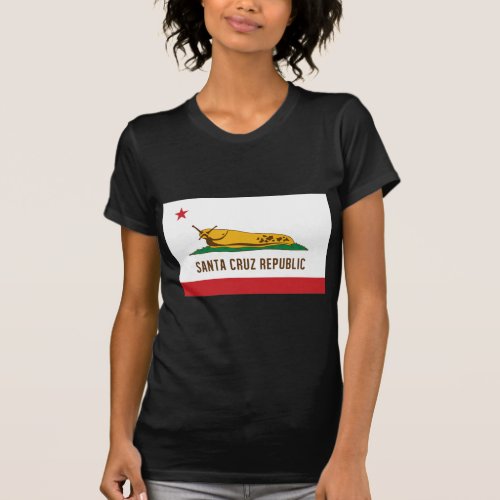 Santa Cruz Republic Banana Slug Flag T_Shirt