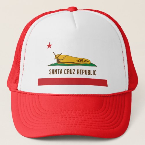 Santa Cruz Republic Banana Slug Flag Trucker Hat