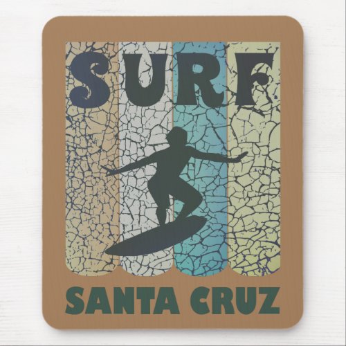 Santa Cruz Retro Surf   Mouse Pad