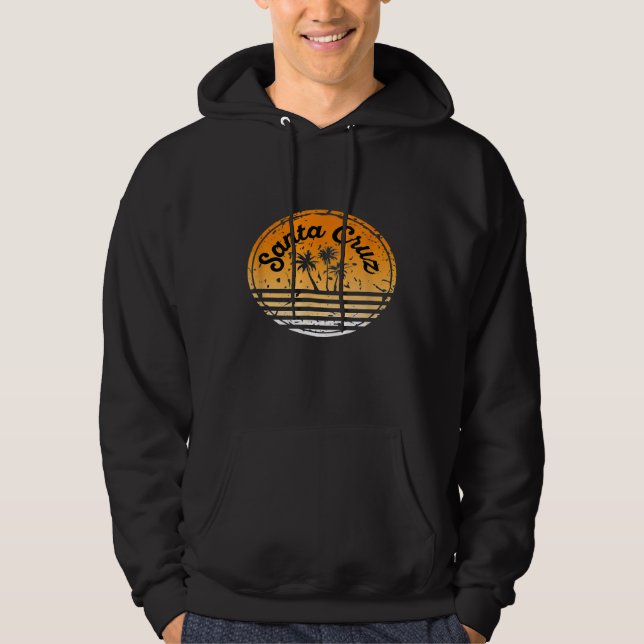 Santa Cruz Retro Surf Palm Tree Hoodie (Front)