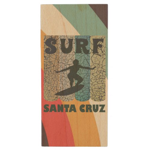 Santa Cruz Retro Surf  Wood Flash Drive