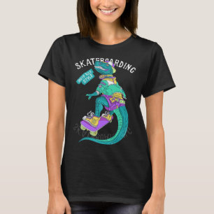 Santa Cruz Retro Vintage Funny Dinosaur Skateboard T-Shirt