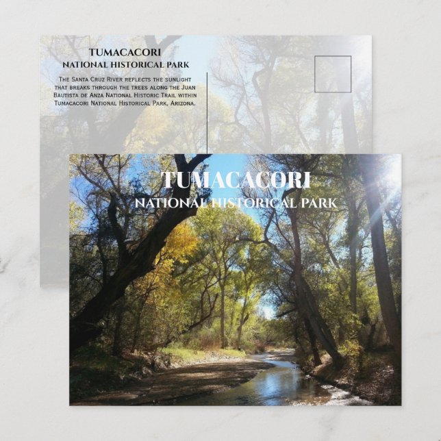 Santa Cruz River, Juan Bautista de Anza Trail, AZ  Postcard (Front/Back)