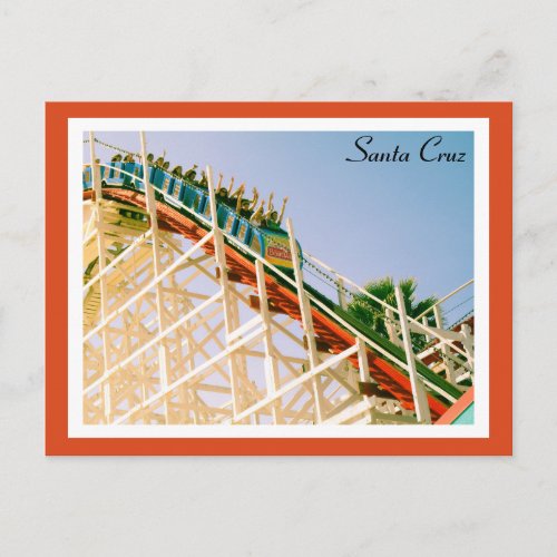 Santa Cruz Roller Coaster Postcard