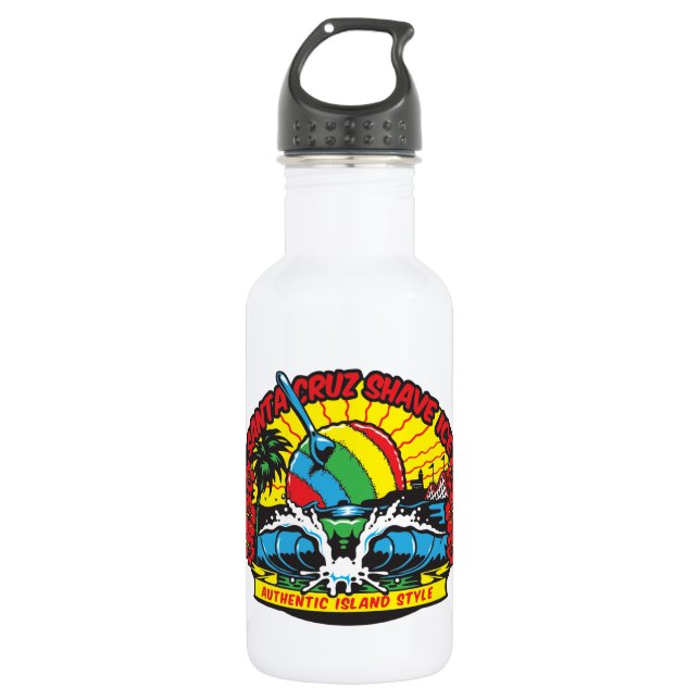 Santa Cruz Shave Ice Logo Water Bottle (Front)