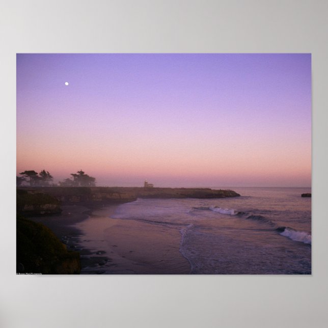 Santa Cruz Sunset Poster (Front)