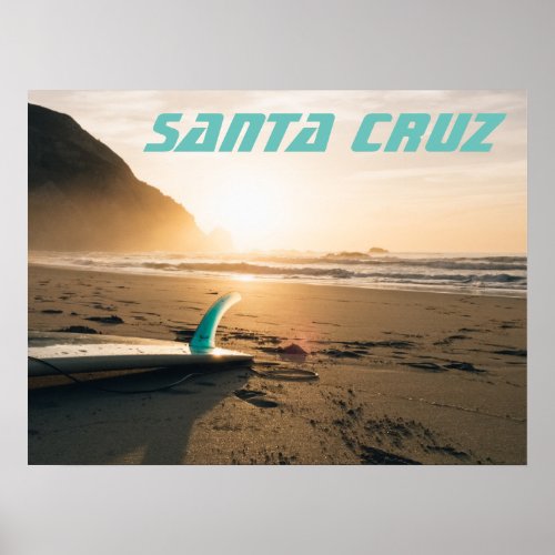 Santa Cruz surfboard Poster