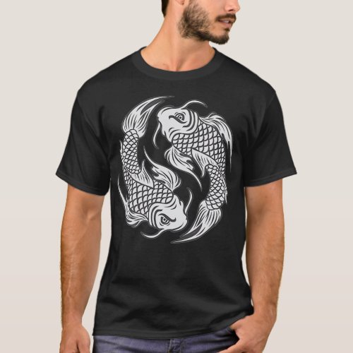 Santa Cruz t shirt Yin Yang Koi Fish t shirt