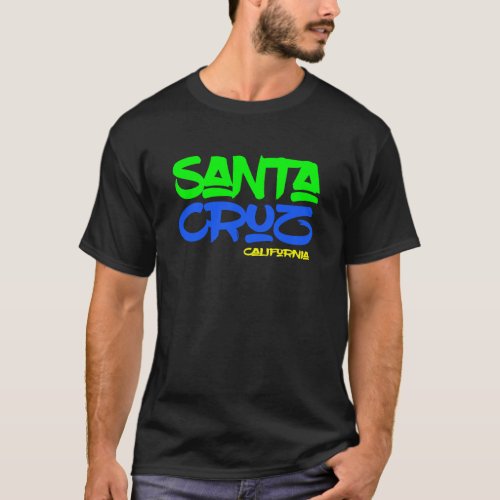 Santa Cruz Vintage California Beach Paradise  T_Shirt