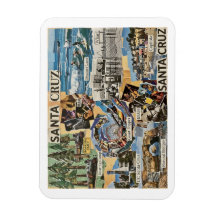 Santa Cruz Vintage Collage – Coastal Memories Art