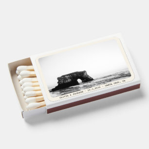 Santa Cruz Wedding Favor Retro Photo Matchboxes