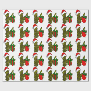 Santa Cthulhu Wrapping Paper