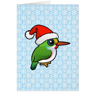 Santa Cuban Tody Cards