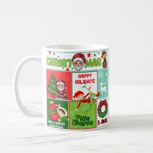 Santa Cute Merry Christmas coffee mug 