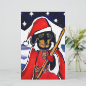 SANTA DACHSHUND (Standing Front)