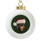Santa Dachshund Christmas