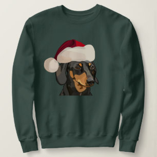 Santa Dachshund Christmas Sweatshirt