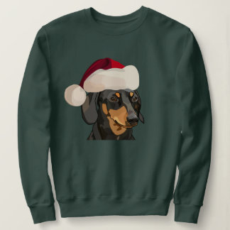 Santa Dachshund Christmas Sweatshirt