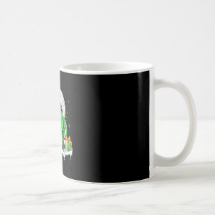 Santa Dachshund Riding T-rex Christmas Owner Kids  Coffee Mug