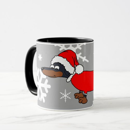 Santa Dachshund Wiener Dog Coffee Mug