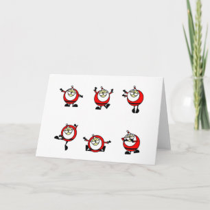 SANTA DANCING card