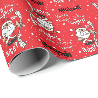 Naughty Or Nice Wrapping Paper | Zazzle