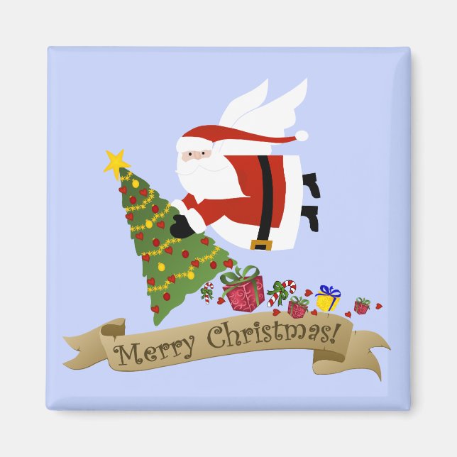 Santa Delivers Magnet (Front)