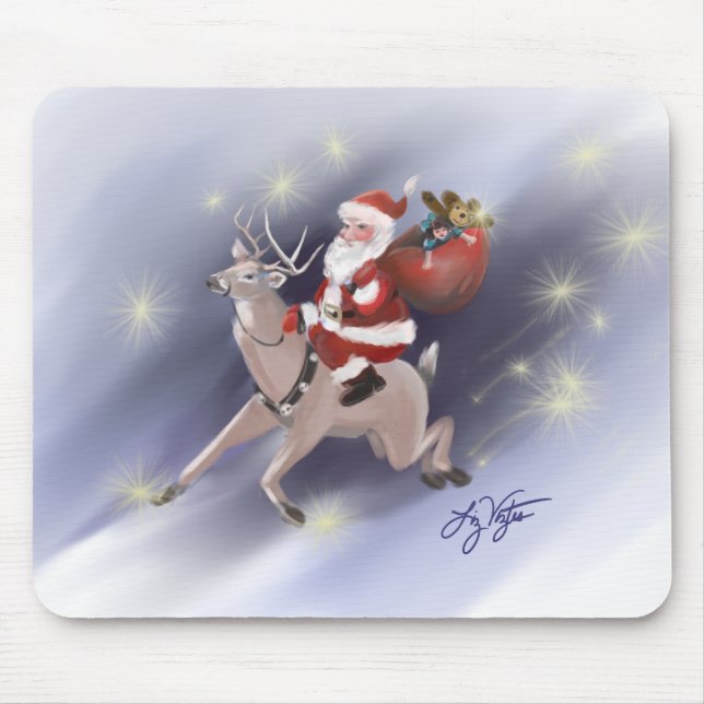 Santa Delivers Mousepad (Front)