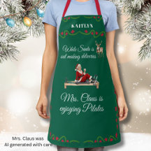 *Santa Delivers Mrs. Claus Enjoys Pilates Name 