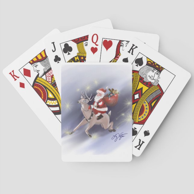Santa Delivers Playing Cards (Back)